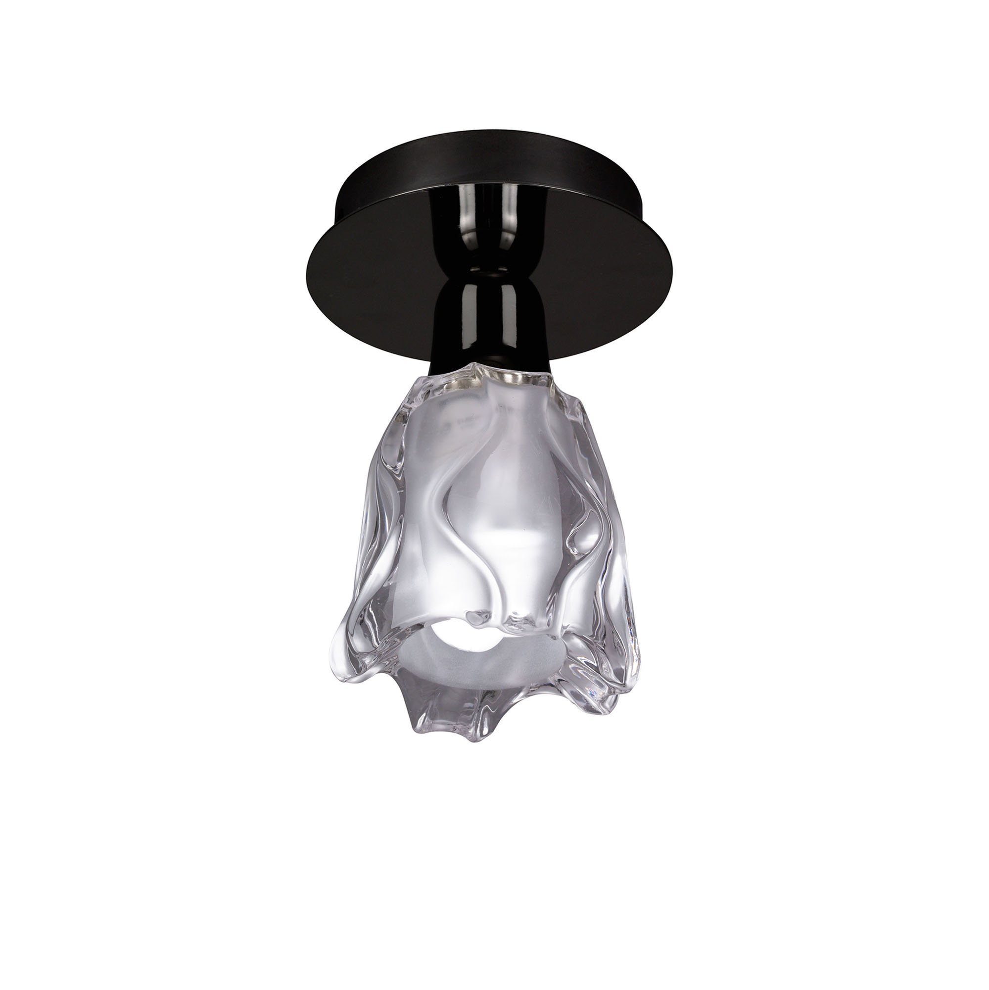 Amel Black Chrome Ceiling Lights Mantra Flush Fittings